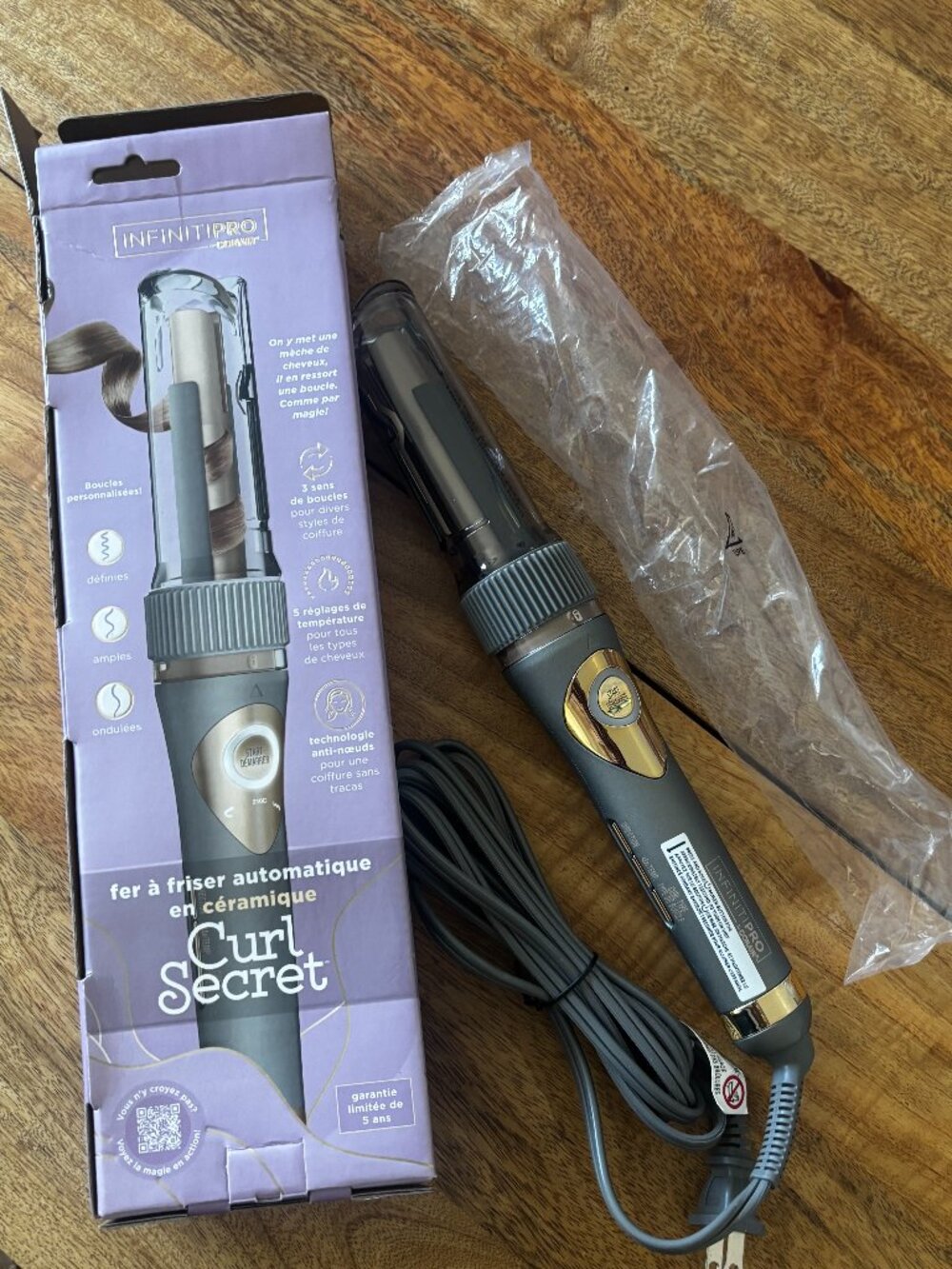 InfinitiPro Conair Curl Secret Ceramic Auto Curler New In Box